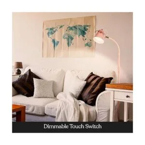 Brightech Zoey Lámpara para sala de estar lámpara de pie