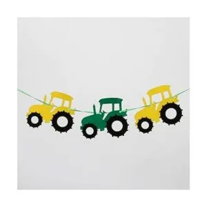 3 unids Tractor Banner Fieltro Banderines Guirnalda Señal_4