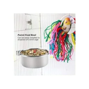 PINVNBY Tazas de alimentación de loros platos de comida_2