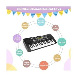 Teclado de piano de 37 teclas para niños juguetes_2