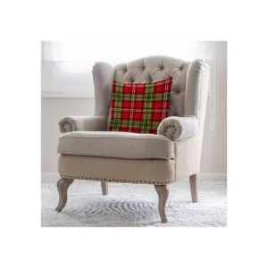 Moslion Funda de almohada con diseño de cuadros y cuadros