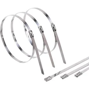Kingrol 200 bridas de acero inoxidable autobloqueables con