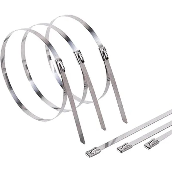 Kingrol 200 bridas de acero inoxidable autobloqueables con