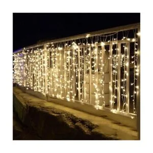 Cortina de luces solares para exteriores 13 pies de largo