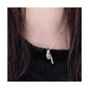 LGSY Colgantes de jaula de perlas de pájaro cardenal de