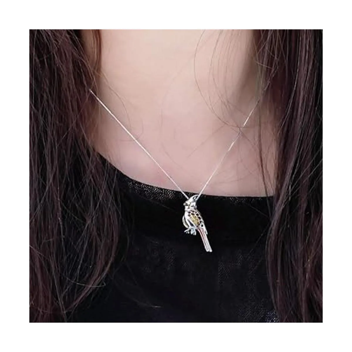 LGSY Colgantes de jaula de perlas de pájaro cardenal de