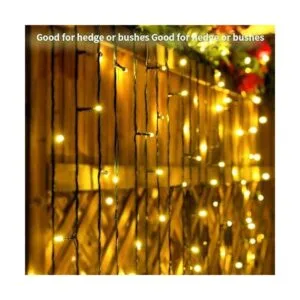 Cortina de luces solares para exteriores 13 pies de largo