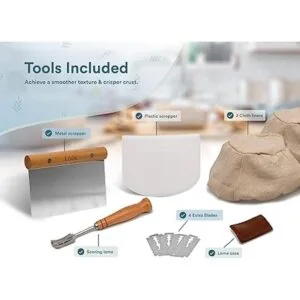 Juego de pruebas de Kook pan de masa madre 2 cestas de