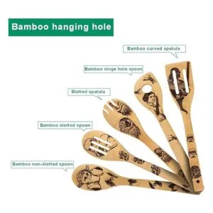 Cucharas de madera quemadas