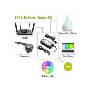 Adaptador de fuente de alimentación de 24 V 2.5 A 110 V240_3