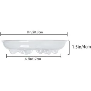 Idyllize Base de plástico transparente para plantas 5_3