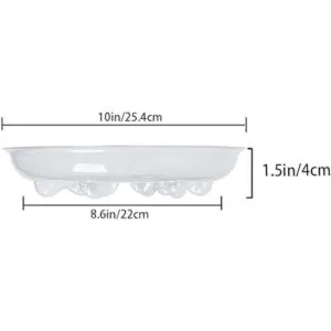 Idyllize Base de plástico transparente para plantas 5_4