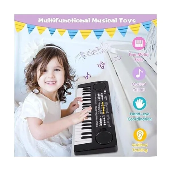 Teclado de piano de 37 teclas para niños juguetes_3