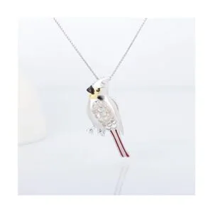 LGSY Colgantes de jaula de perlas de pájaro cardenal de