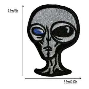 16 unids negro y blanco cráneo tela insignia accesorios de_3