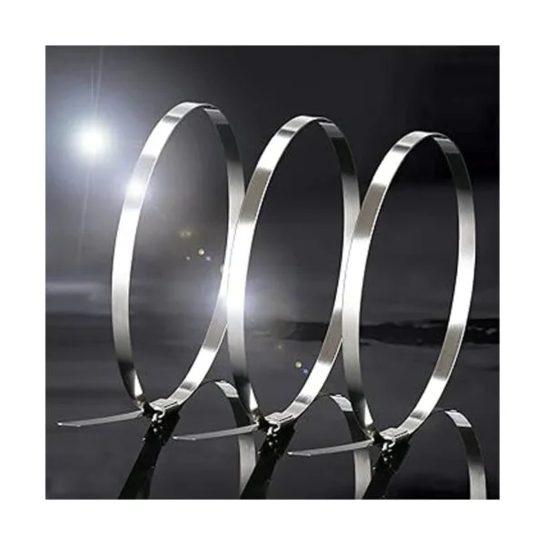 Kingrol 200 bridas de acero inoxidable autobloqueables con