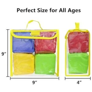 Eamay Juego de dados de espuma suave juego de 4 cubos de