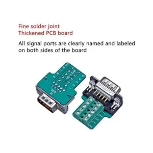 Anmbest 2 piezas DB9 sin soldadura RS232 DSUB Serial a 9_2