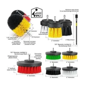 Holikme Juego de 33 piezas de accesorios de cepillo de_6