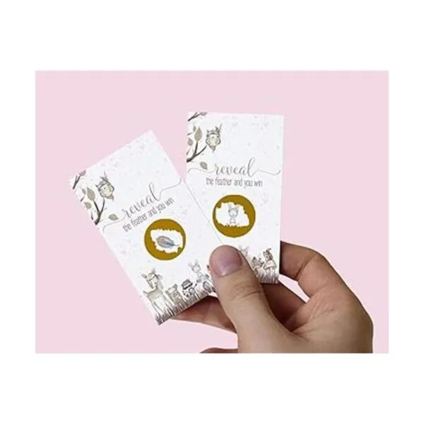 Tarjetas de rascar Woodland 30 unidades para baby shower_3