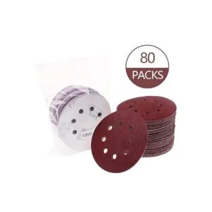 Paquete de 80 discos de lijado de 5 pulgadas lijadora de_3