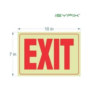 Exit Fotoluminiscentes Pegatinas Paquete de 2 10.0 x 7.0_2
