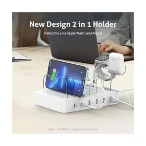 SooPii Estación de carga USBC de 6 puertos para múltiples_5