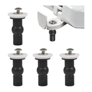 FOCCTS Juego de 4 tornillos de bisagras para asiento de