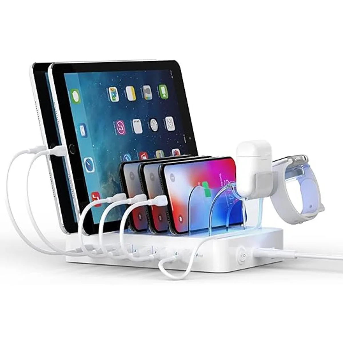 SooPii Estación de carga USBC de 6 puertos para múltiples_1