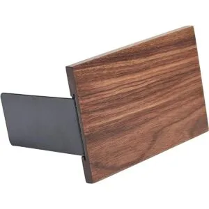 Pandapark Sujetalibros de madera revestimiento natural