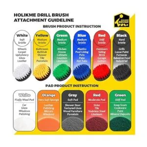 Holikme Juego de 33 piezas de accesorios de cepillo de_2