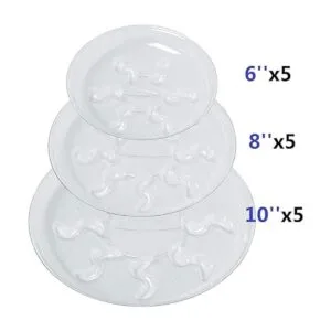 Idyllize Base de plástico transparente para plantas 5_5