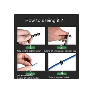 Eoutstanding 200 etiquetas de identificación de cables de_5
