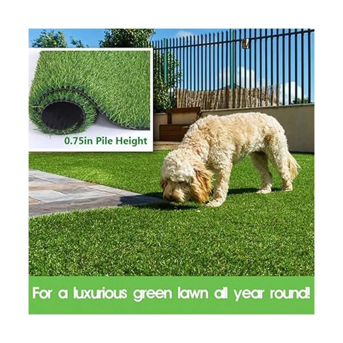 Pasto artificial 2532 de pulgada20 mm de altura_2