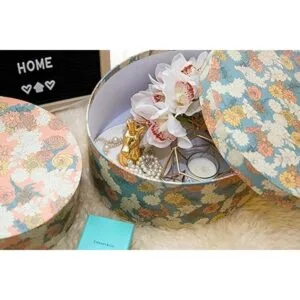 Soul Lane Cajas de cartón decorativas con tapa juego de_4