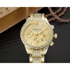 Reloj de cuarzo unisex de lujo con diamantes de cristal_2