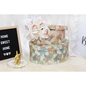 Soul Lane Cajas de cartón decorativas con tapa juego de_2