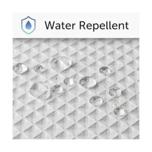 Cortina de ducha de tela blanca para baño spa hotel de