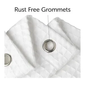 Cortina de ducha de tela blanca para baño spa hotel de