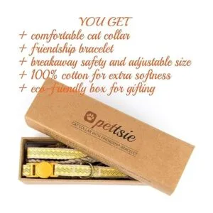 Pettsie Collar de gato de gatito pulsera de seguridad y_6