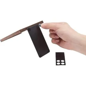 Pandapark Sujetalibros de madera revestimiento natural