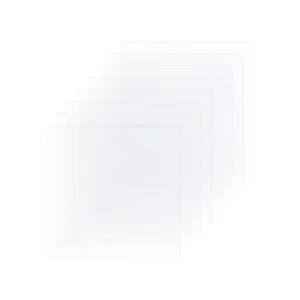 25 hojas de plantilla en blanco transparente de 4 mil de_1