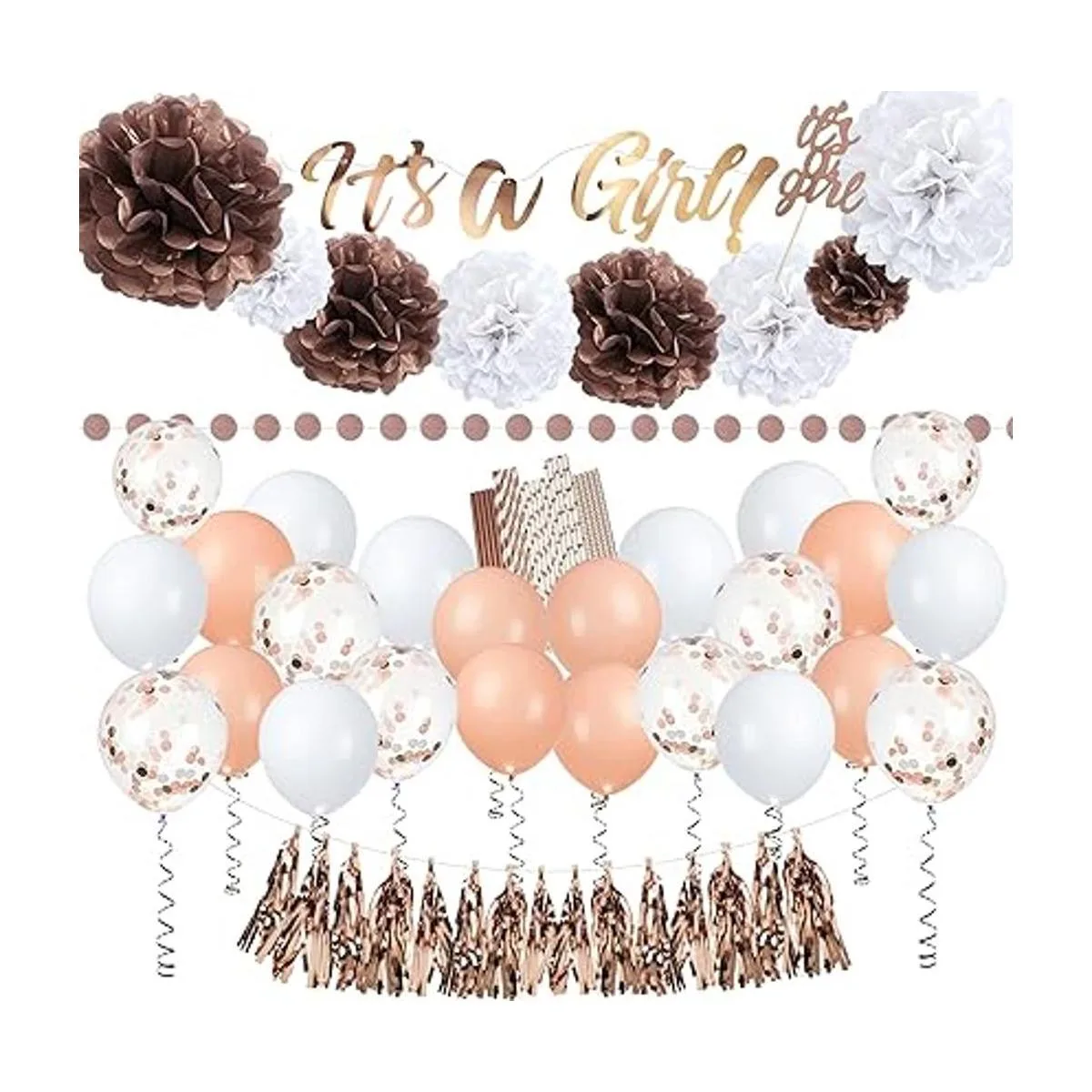 Kit de decoración de baby shower para niña de Epiqueone_1