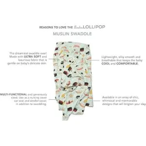 Loulou Lollipop Manta suave de muselina para bebé manta_6