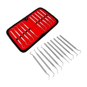 Juego de 10 microsondas de precisión de acero inoxidable_2