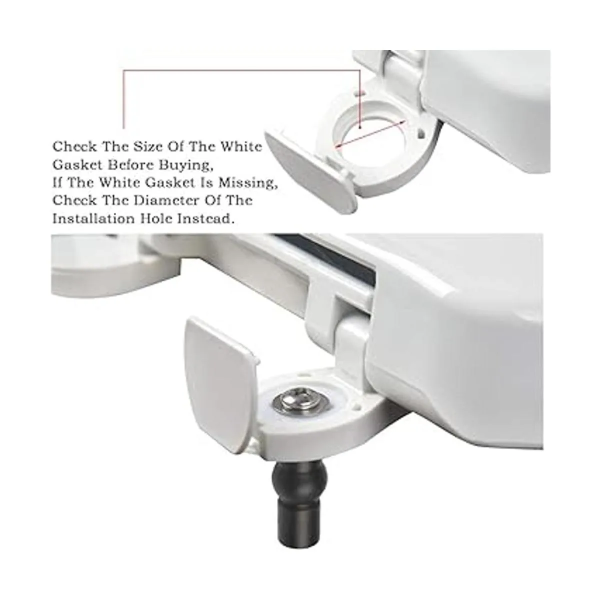 FOCCTS Juego de 4 tornillos de bisagras para asiento de