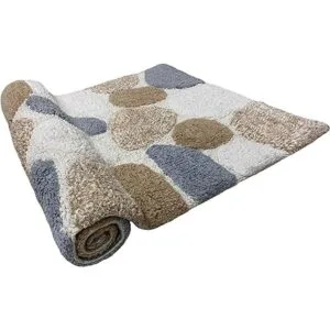 Pebble Alfombra de baño de 21 x 31 pulgadas color beige_3