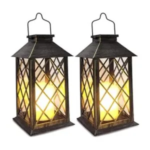 SHYMERY Linterna solar faroles colgantes de jardín al_1