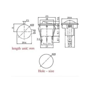 QOFOWIN Interruptor de palanca basculante 12 V 20 A 24_4