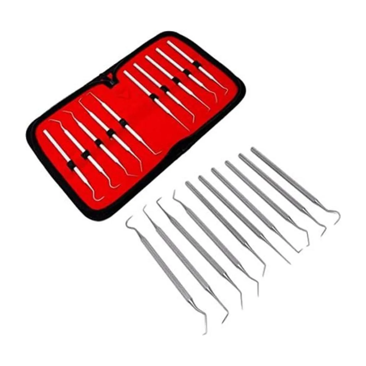 Juego de 10 microsondas de precisión de acero inoxidable_1